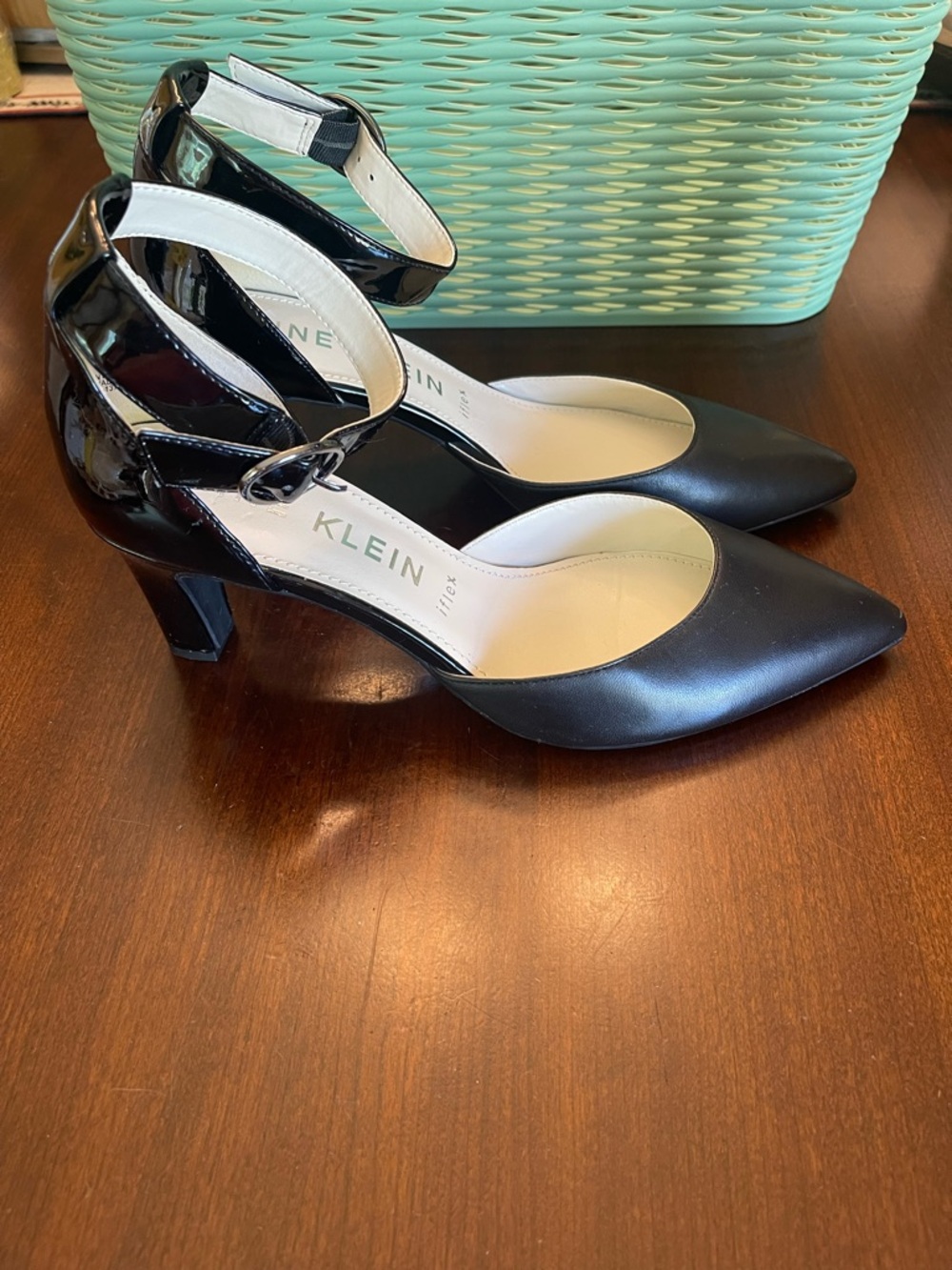 Anne Klein Pointed Toe Strap Pump AKKNELL - Picture 3 of 10